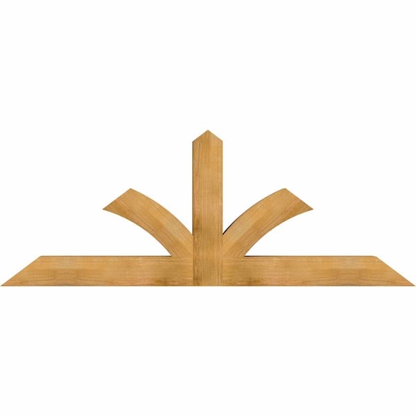 Ekena Millwork Richland Rough Sawn Timber Gable Bracket, Western Red Cedar, 84"W x 31"H x 6"D x 6"F, 9/12 Pitch GBW084X31X0606RIC00RWR - main